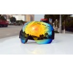 Ski / Snowboard and Other sports goggles, unisex, universal size, black frame - multicolor lens, NM99